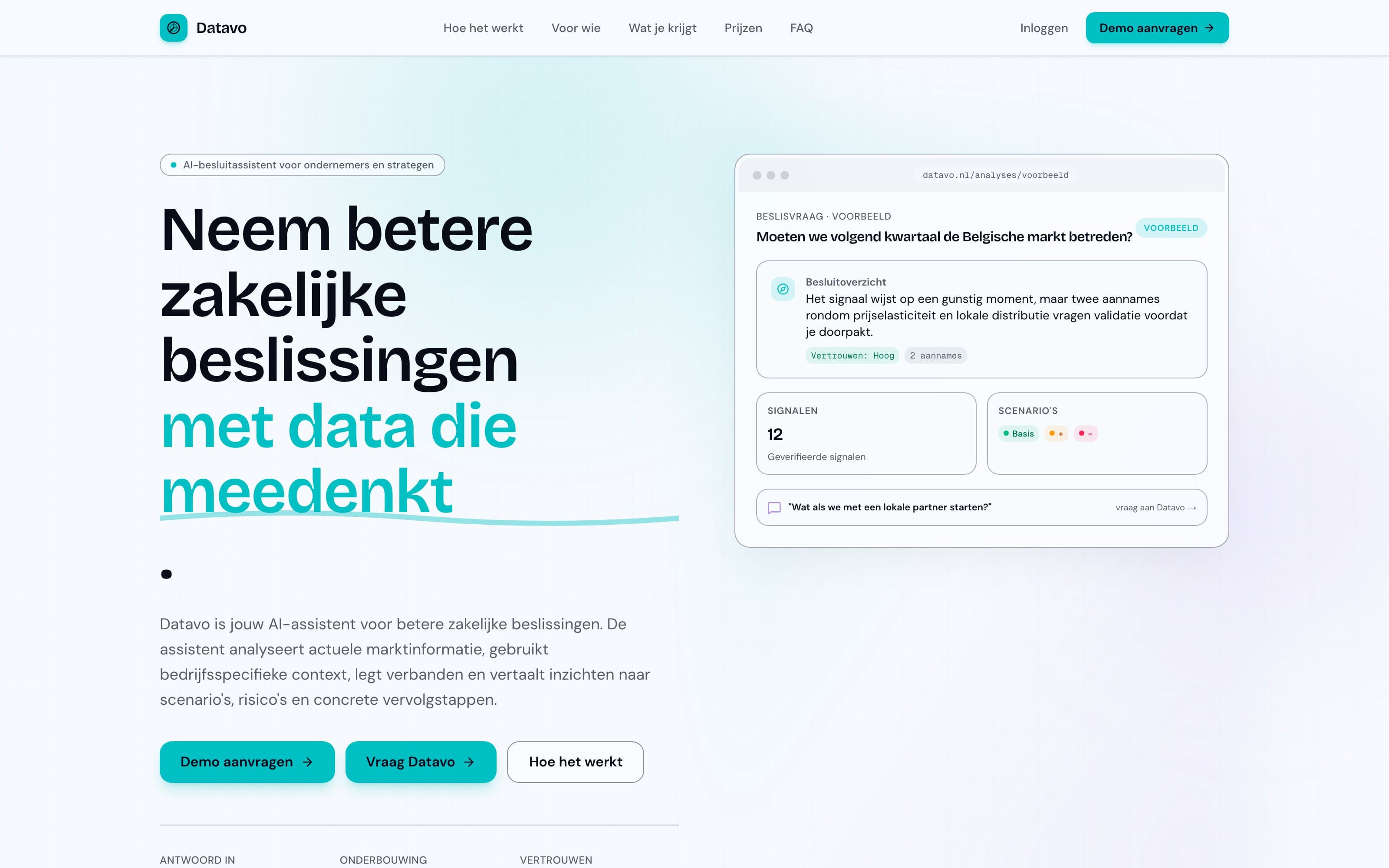 Datavo - AI-besluitassistent