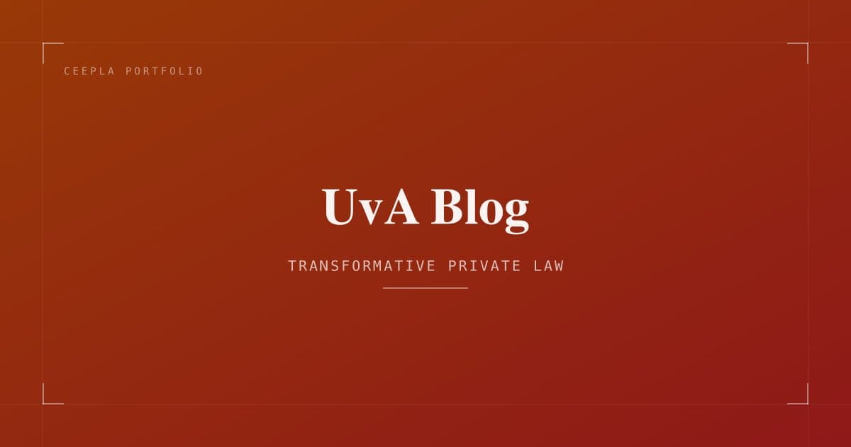 UVA - Transformative Private Law Blog
