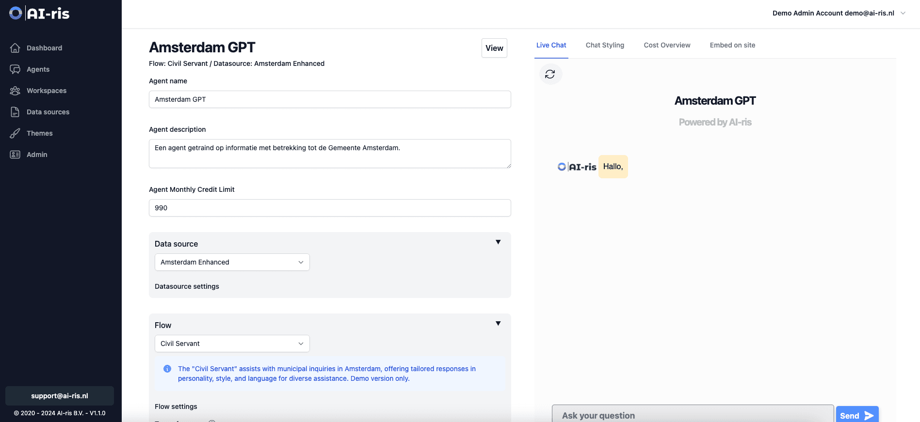 AI-Ris - Generative AI SaaS Platform